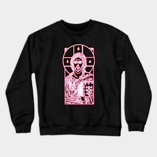 Pink Neon Icon Jesus Christ Crewneck Sweatshirt